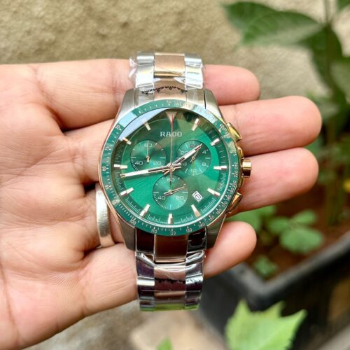 Rado Hyperchrome Silver Green Dial Quartz