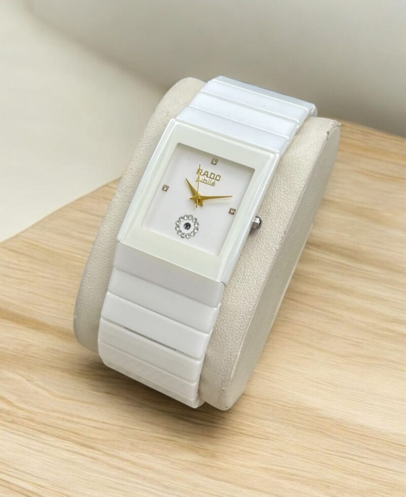 Rado Jubile Square Full Ceramic White