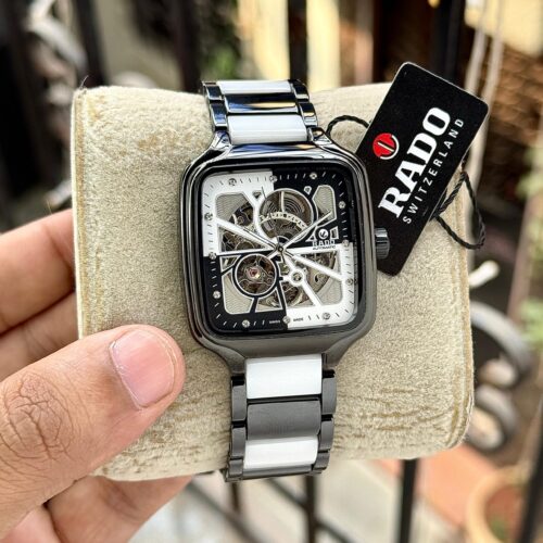 Rado True Square Open Heart Ceramic Watch