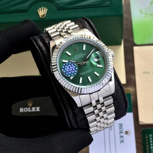 Rolex DateJust Green Dial ZR