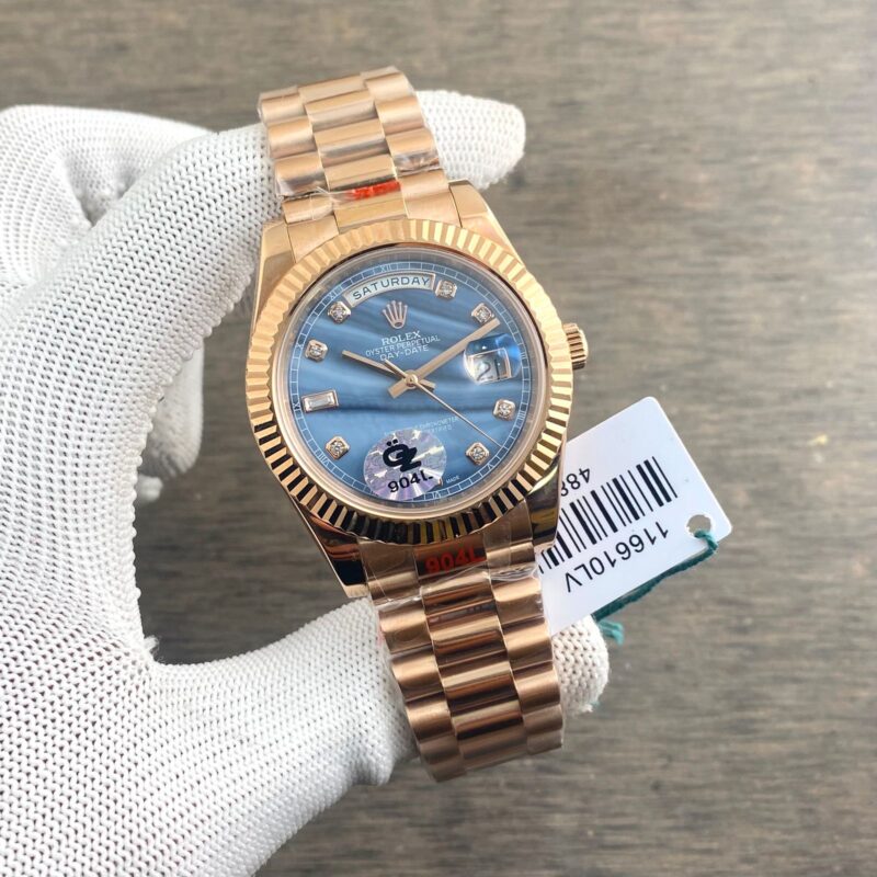 Rolex Day-Date Ice Blue Diamond Bezel