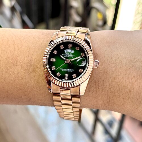 Rolex Day-Date Mother of Pearl Dial Rose Gold Watch
