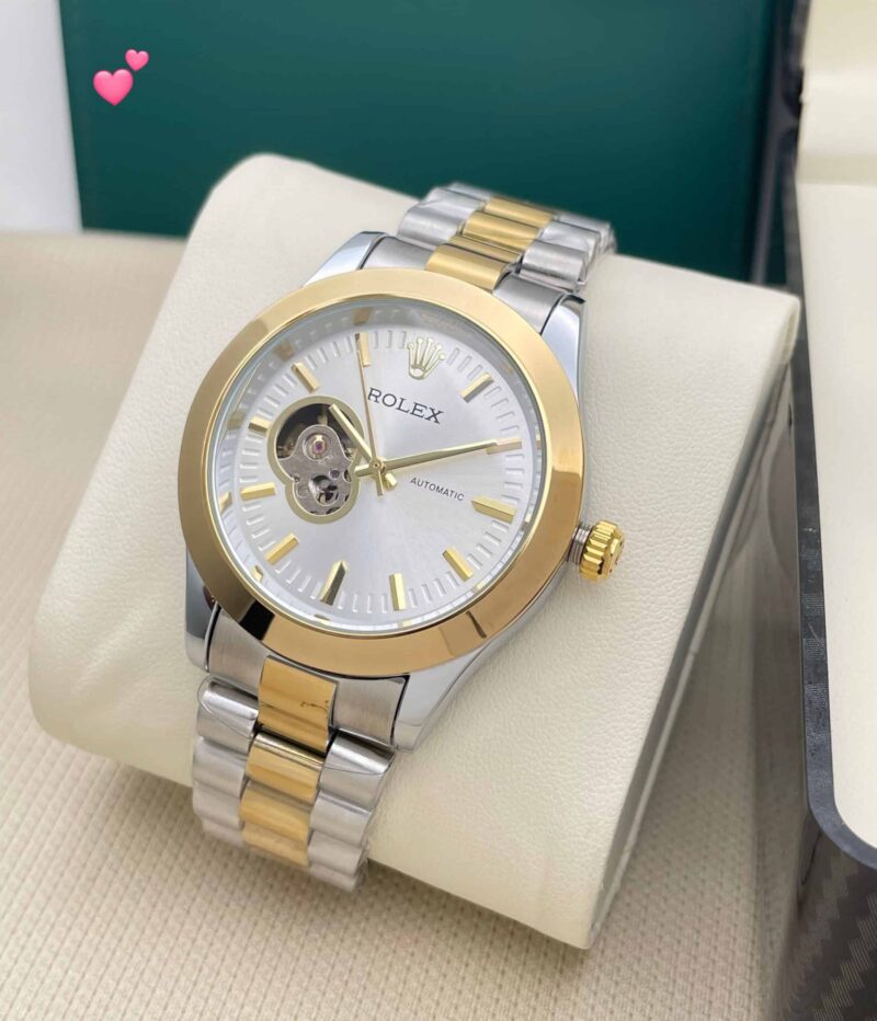 Rolex Skeleton Automatic Open Back Watch