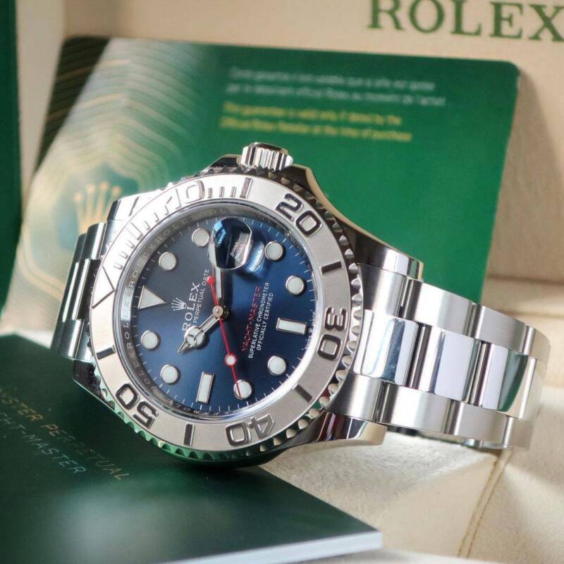 Rolex Yacht Master Silver Blue Dial YZ Rolex Yacht Master Silver Blue Dial YZ
