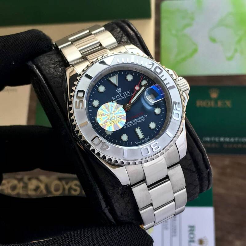 Rolex Yacht Master Silver Blue Dial YZ Rolex Yacht Master Silver Blue Dial YZ