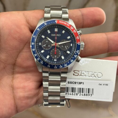 Seiko Prospex Speedtimer Go Large Chronograph Blue Dial