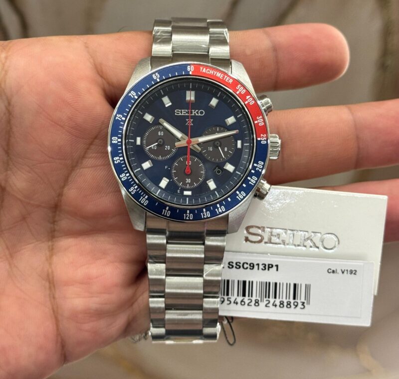 Seiko Prospex Speedtimer Go Large Chronograph Blue Dial