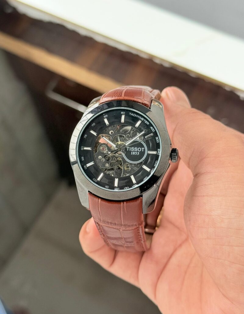 Tissot Automatic Open Heart Leather Strap