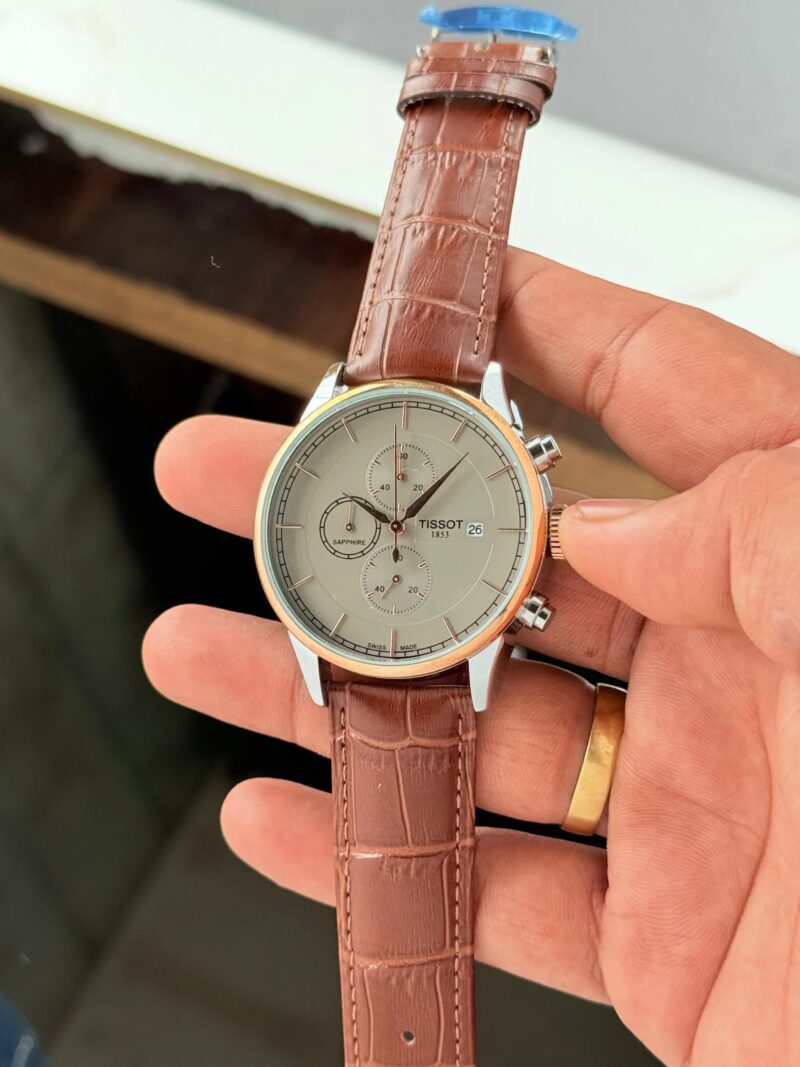 Tissot Casual Grey Dial Leather Strap Tissot Casual Grey Dial Leather Strap