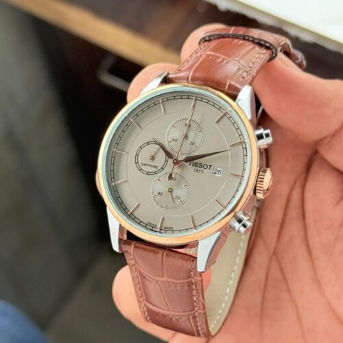 Tissot Casual Grey Dial Leather Strap