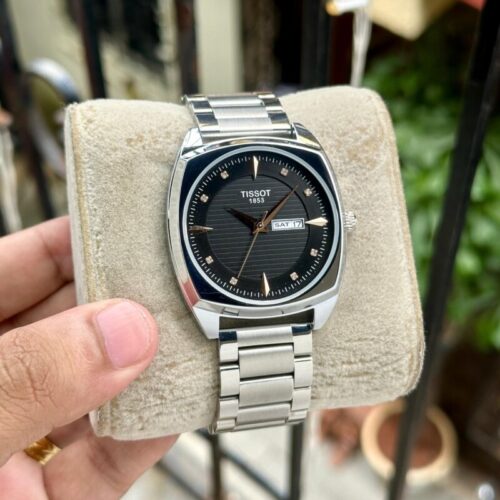 Tissot Gentleman Day-Date Black Dial Watch