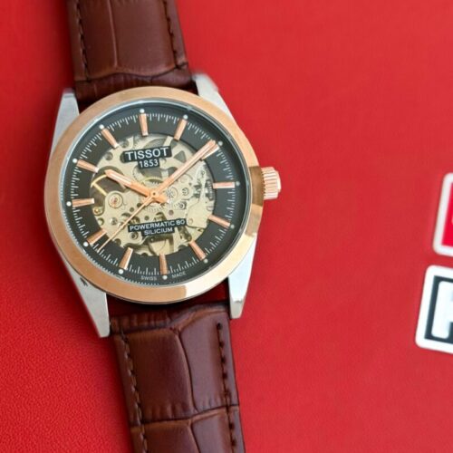 Tissot Powermatic Silicum Skeleton Black Dial