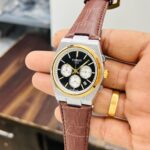 Tissot PRX Chronograph Chroco Leather Strap