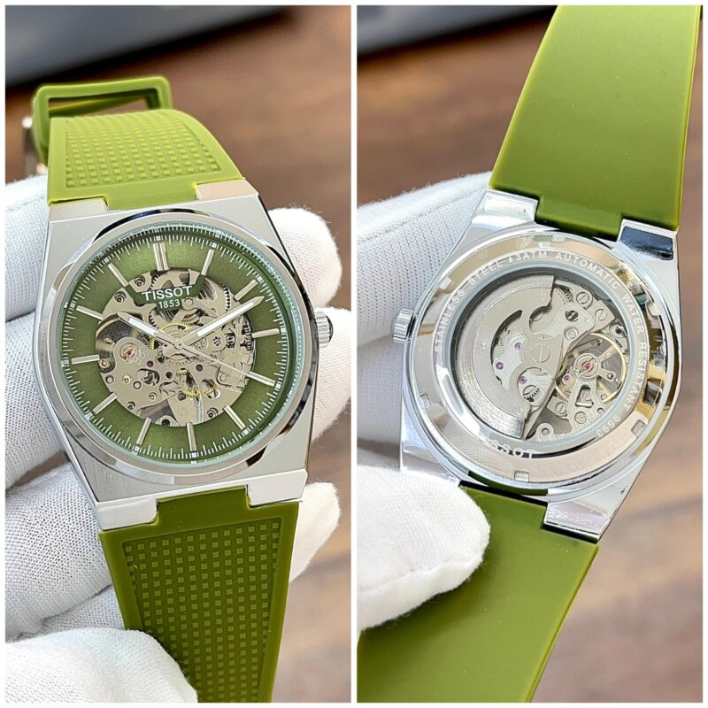 Tissot PRX Skeleton Green Watch Tissot PRX Skeleton Green Watch